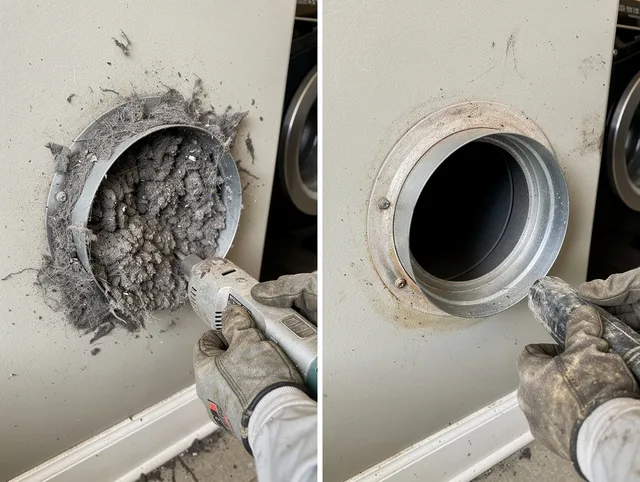 Professional clogged vent cleaning by Davidson Dryer Vent Cleaning in Davidson