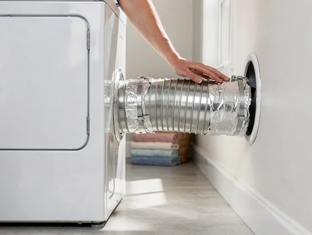 Professional dryer vent hose installation by Davidson Dryer Vent Cleaning in Davidson