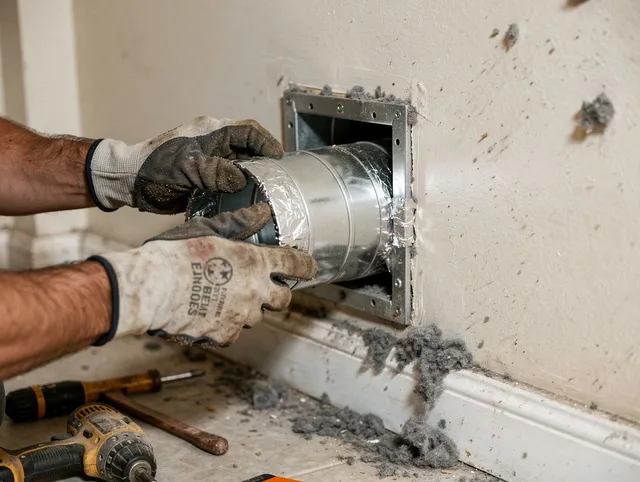 Professional dryer vent repair and installation by Davidson Dryer Vent Cleaning in Davidson