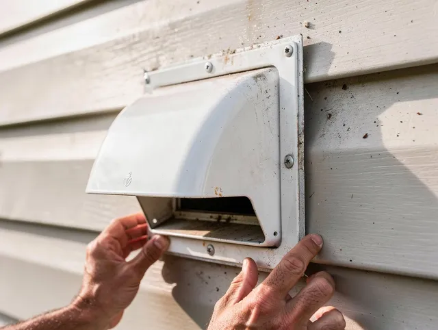 Davidson Dryer Vent Cleaning technician delivering thorough residential dryer vent cleaning service in Davidson